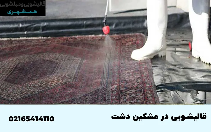 قالیشویی در مشکین دشت